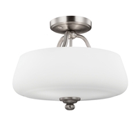  Vintner Semi Flush Mount Ceiling Light - Satin Nickel