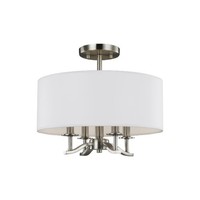  Hewitt Semi Flush Mount Ceiling Light - Satin Nickel