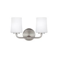  Jennie 2 Bulb Bathroom Lighting - Satin Nickel