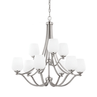 Vintner Mid Sized Chandelier Chandelier - Satin Nickel