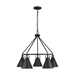 Generation Lighting GL3001505112 Midnight Black Mid Sized Chandelier