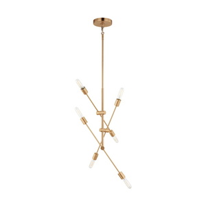 GL3100506848 Axis Large Foyer Chandelier Chandelier - Satin Brass