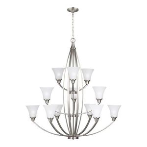 GL3113212EN3962 Metcalf Mid Sized Chandelier Chandelier - Brushed Nickel