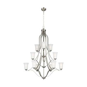 GL3139012EN3962 Emmons Mid Sized Chandelier Chandelier - Brushed Nickel