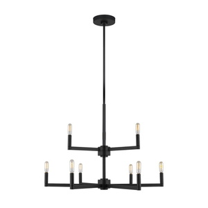 GL3164209112 Fullton Mid Sized Chandelier Chandelier - Midnight Black