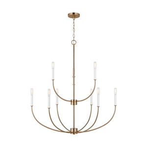 GL3167109848 Greenwich Mid Sized Chandelier Chandelier - Satin Brass