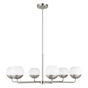 GL3168106962 Alvin Large Foyer Chandelier Chandelier - Brushed Nickel