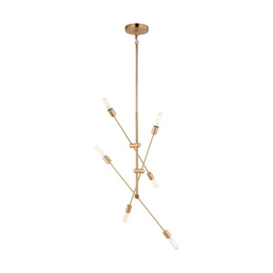 GL3200506848 Axis Large Foyer Chandelier Chandelier - Satin Brass