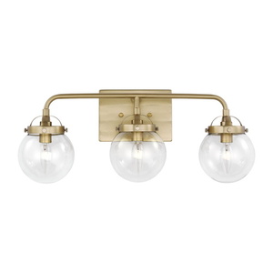 GL4000403848 Bryce 3 Bulb Bathroom Lighting - Satin Brass