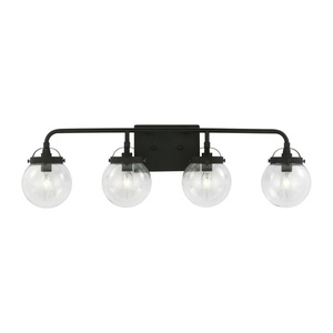 GL4000404112 Bryce 4 or More Bulb Bathroom Lighting - Midnight Black