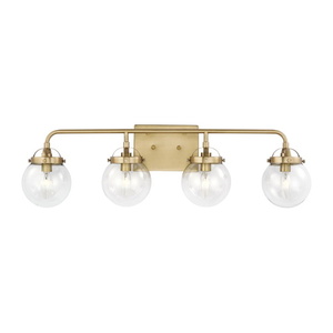 GL4000404848 Bryce 4 or More Bulb Bathroom Lighting - Satin Brass