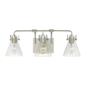 GL4000603962 Jaden 3 Bulb Bathroom Lighting - Brushed Nickel GL4000603962 Jaden 3 Bulb Bathroom Lighting - Brushed Nickel