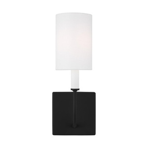 GL4167101112 Greenwich 1 Bulb Wall Sconce - Midnight Black