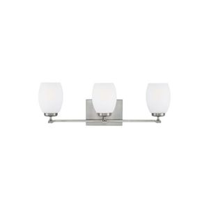 GL4418503962 Catlin 3 Bulb Bathroom Lighting - Brushed Nickel