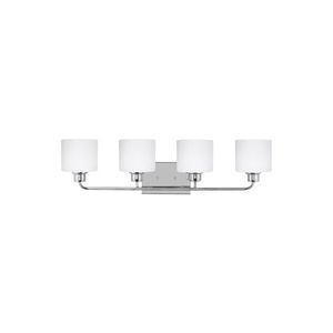 GL4428804EN305 Canfield 4 or More Bulb Bathroom Lighting - Chrome