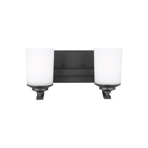 GL4430702112 Kemal 2 Bulb Bathroom Lighting - Midnight Black