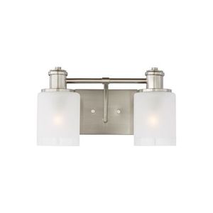 GL4439802962 Norwood 2 Bulb Bathroom Lighting - Brushed Nickel