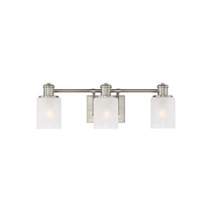 GL4439803EN3962 Norwood 3 Bulb Bathroom Lighting - Brushed Nickel