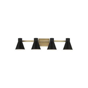 GL4441304848 Towner 4 or More Bulb Bathroom Lighting - Black / Brass