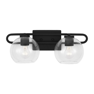 GL4455702112 Codyn 2 Bulb Bathroom Lighting - Midnight Black