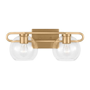 GL4455702848 Codyn 2 Bulb Bathroom Lighting - Satin Brass