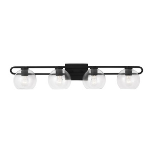 GL4455704112 Codyn 4 or More Bulb Bathroom Lighting - Midnight Black