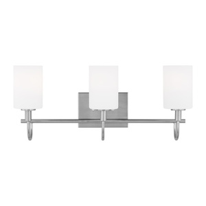 GL4457103962 Oak Moore 3 Bulb Bathroom Lighting - Brushed Nickel GL4457103962 Oak Moore 3 Bulb Bathroom Lighting - Brushed Nickel