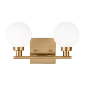 GL4461602848 Clybourn 2 Bulb Bathroom Lighting - Satin Brass