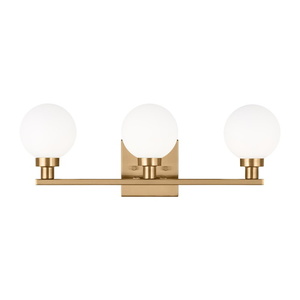 GL4461603848 Clybourn 3 Bulb Bathroom Lighting - Satin Brass