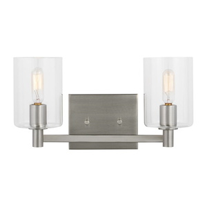 GL4464202EN962 Fullton 2 Bulb Bathroom Lighting - Brushed Nickel