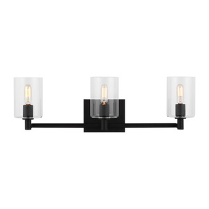 GL4464203112 Fullton 3 Bulb Bathroom Lighting - Midnight Black