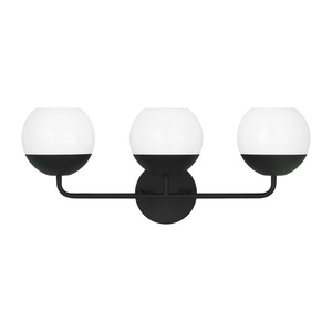 GL4468103112 Alvin 3 Bulb Bathroom Lighting - Midnight Black