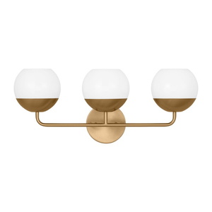 GL4468103848 Alvin 3 Bulb Bathroom Lighting - Satin Brass