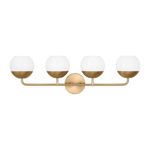 GL4468104848 Alvin 4 or More Bulb Bathroom Lighting - Satin Brass