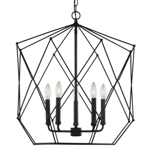 GL5334105112 Zarra Multi Light Pendant Light - Midnight Black