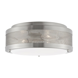 GL7532003EN962 Vander Flush Mount Ceiling Light - Brushed Nickel