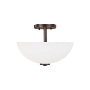 GL77160710 Oslo Semi Flush Mount Ceiling Light - Bronze