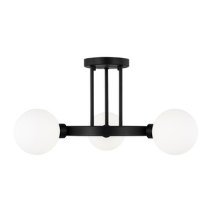 GL7761603112 Clybourn Semi Flush Mount Ceiling Light - Midnight Black