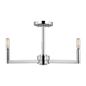 GL776420305 Fullton Semi Flush Mount Ceiling Light - Chrome