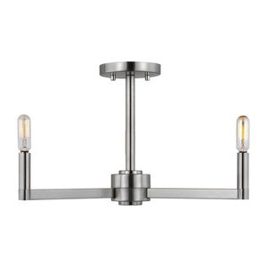 GL7764203962 Fullton Semi Flush Mount Ceiling Light - Brushed Nickel