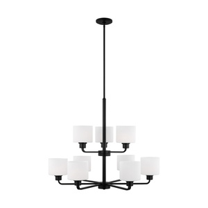 GL3128809112 Canfield Mid Sized Chandelier Chandelier - Midnight Black