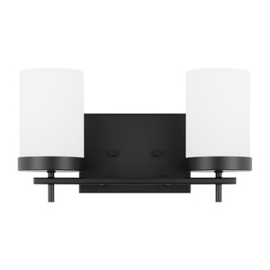 GL4490302112 Zire 2 Bulb Bathroom Lighting - Midnight Black