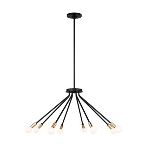 GL3001208112 Graham Mid Sized Chandelier Chandelier - Midnight Black