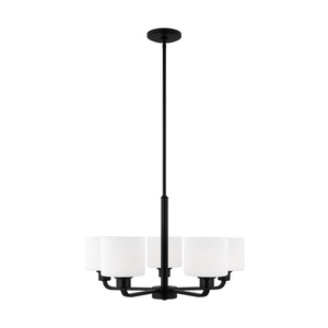 GL3128805EN3112 Canfield Mini Chandelier - Midnight Black