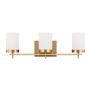 GL4490303EN3848 Zire 3 Bulb Bathroom Lighting - Satin Brass