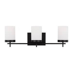 GL4490303112 Zire 3 Bulb Bathroom Lighting - Midnight Black