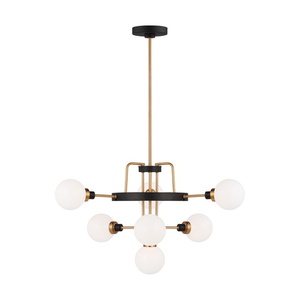 GL3001007848 Rowan Mid Sized Chandelier Chandelier - Satin Brass