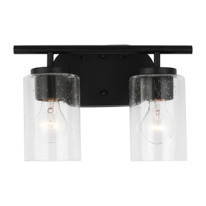 GL41171112 Oslo 2 Bulb Bathroom Lighting - Midnight Black GL41171112 Oslo 2 Bulb Bathroom Lighting - Midnight Black