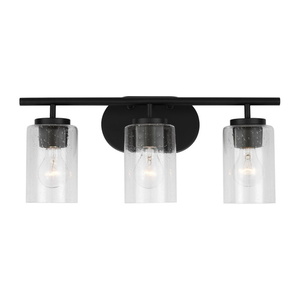 GL41172112 Oslo 3 Bulb Bathroom Lighting - Midnight Black GL41172112 Oslo 3 Bulb Bathroom Lighting - Midnight Black