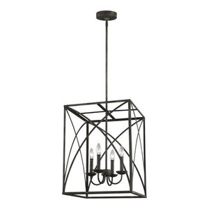 GLF3195EN4IO Greenbrier Entrance / Foyer Pendant Light - Iron Oxide